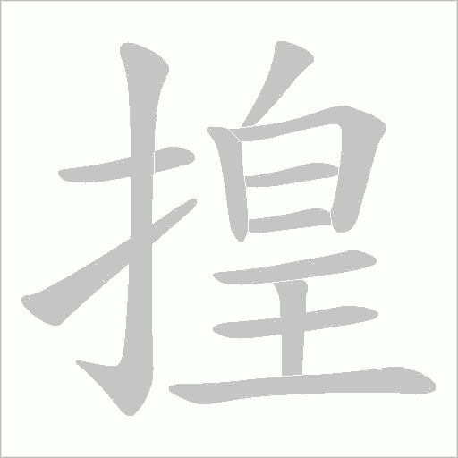 揘的筆順動(dòng)畫演示
