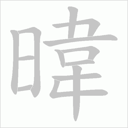 暐的筆順動畫演示