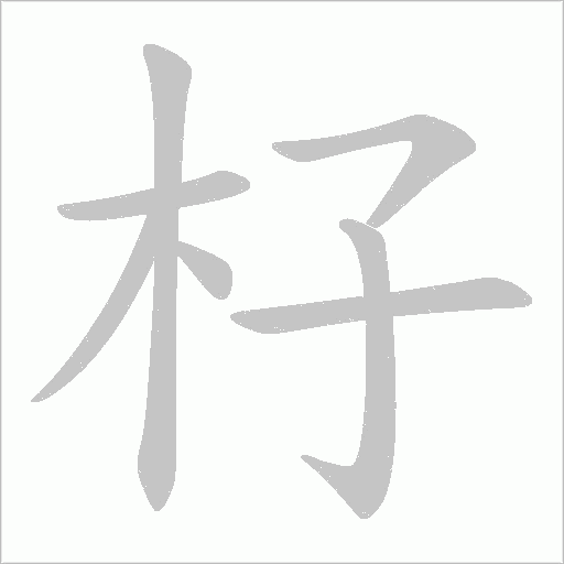杍的筆順動(dòng)畫演示