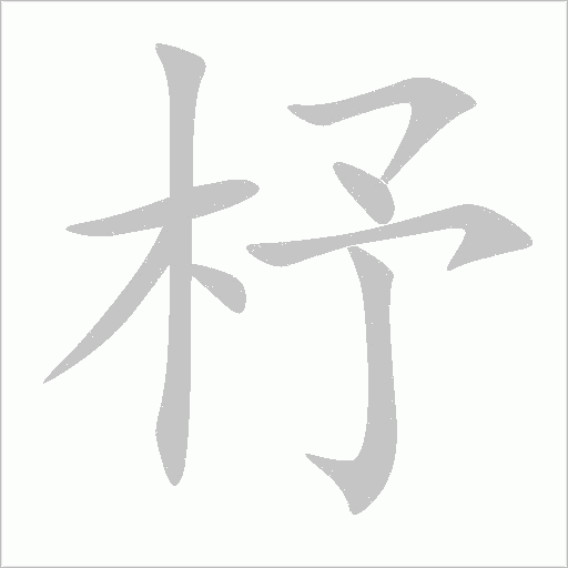 杼的筆順動畫演示