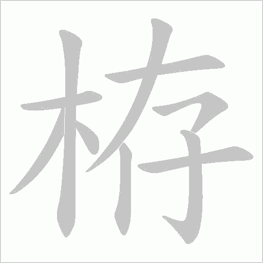 栫的筆順動畫演示