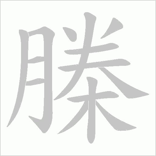 榺的筆順動畫演示