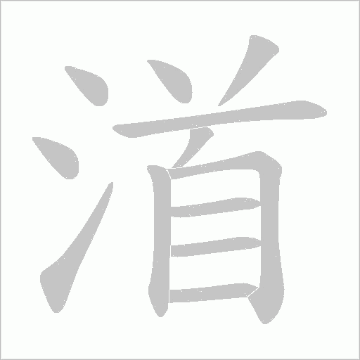 渞的筆順動畫演示
