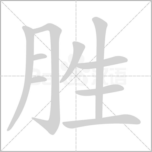 勝的筆順動畫演示
