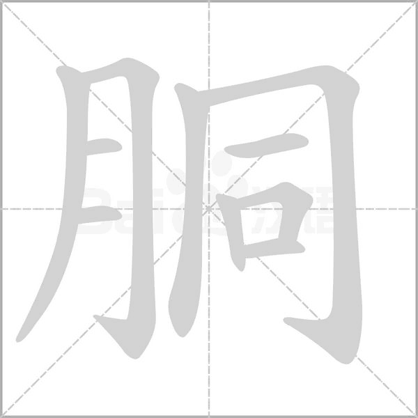 胴的筆順動(dòng)畫演示