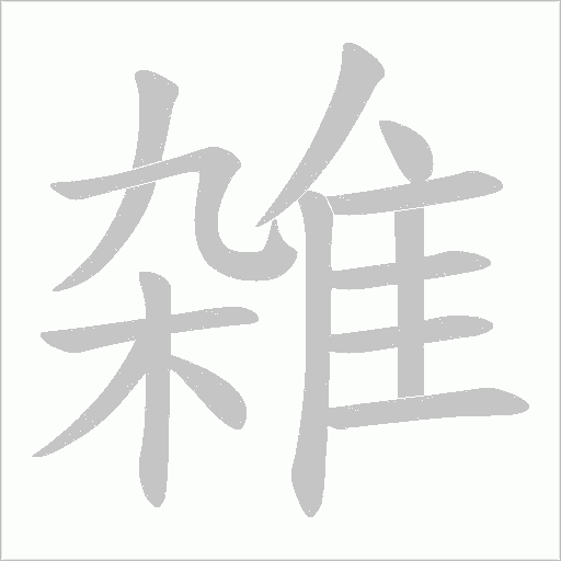 雑的筆順動(dòng)畫演示