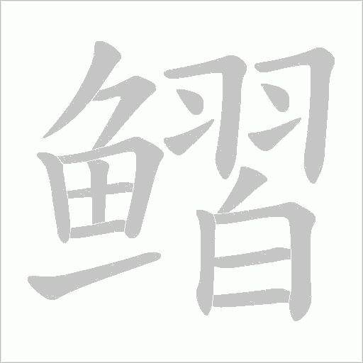 鳛的筆順動畫演示