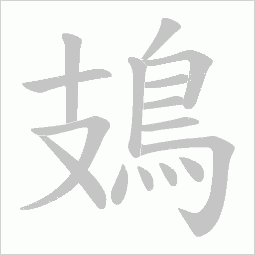 鳷的筆順動畫演示