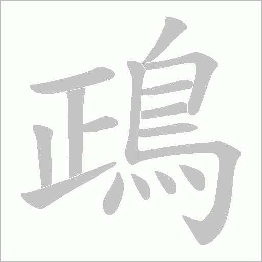 鴊的筆順動畫演示