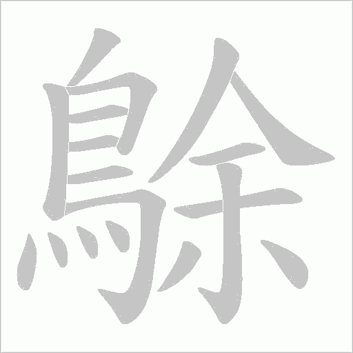 鵌的筆順動畫演示