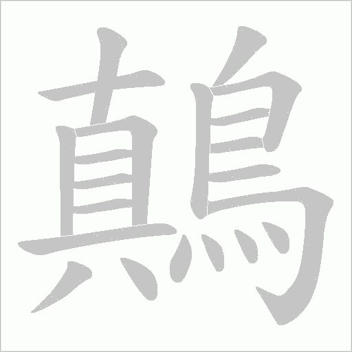 鷏的筆順動畫演示