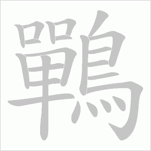 鷤的筆順動(dòng)畫(huà)演示