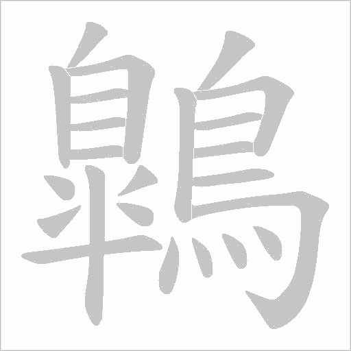 鷱的筆順動畫演示