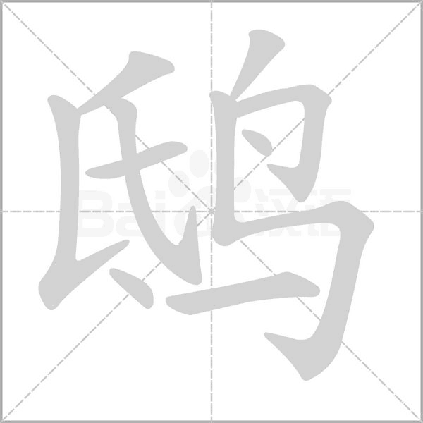 鴟的筆順動(dòng)畫演示